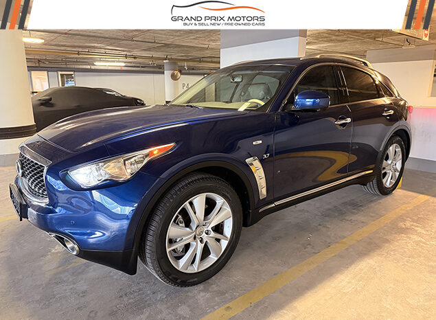 This Is Infiniti QX70 Excellence V6 3.7 2017 Model GCC Specs With Partial service History In Perfect Condition